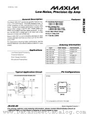 MXL1007 datasheet pdf MAXIM - Dallas Semiconductor