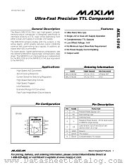 MXL1016 datasheet pdf MAXIM - Dallas Semiconductor