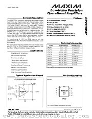 OP27 datasheet pdf MAXIM - Dallas Semiconductor
