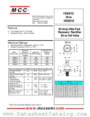 1N5812 datasheet pdf Micro Commercial Components