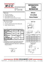 BZX84C3 datasheet pdf Micro Commercial Components