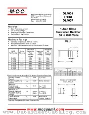 DL4001 datasheet pdf Micro Commercial Components