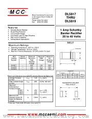 DL5818 datasheet pdf Micro Commercial Components