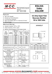 EGL34A datasheet pdf Micro Commercial Components