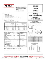 ER10A datasheet pdf Micro Commercial Components