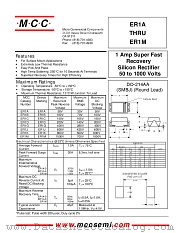 ER1C datasheet pdf Micro Commercial Components