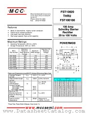 FST10040 datasheet pdf Micro Commercial Components