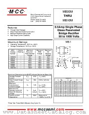 MB6M datasheet pdf Micro Commercial Components