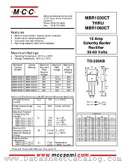 MBR1040CT datasheet pdf Micro Commercial Components