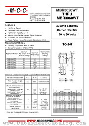 MBR3060WT datasheet pdf Micro Commercial Components