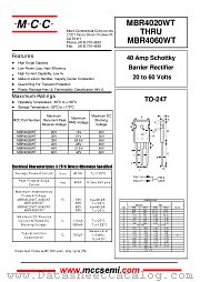 MBR4045WT datasheet pdf Micro Commercial Components