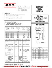 MBR730 datasheet pdf Micro Commercial Components