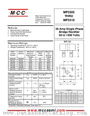 MP354 datasheet pdf Micro Commercial Components