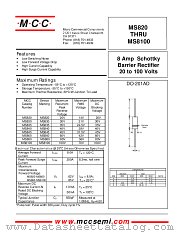 MS880 datasheet pdf Micro Commercial Components