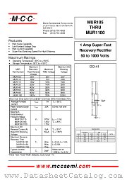MUR115 datasheet pdf Micro Commercial Components