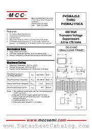 P4SMAJ11A datasheet pdf Micro Commercial Components