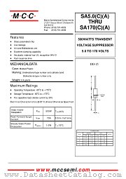 SA7.5C datasheet pdf Micro Commercial Components