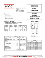 SBL1030L datasheet pdf Micro Commercial Components
