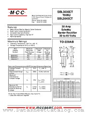 SBL3040CT datasheet pdf Micro Commercial Components