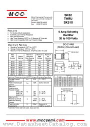 SK56 datasheet pdf Micro Commercial Components