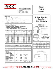 SK88 datasheet pdf Micro Commercial Components