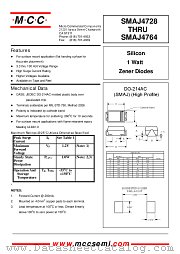 SMAJ4749 datasheet pdf Micro Commercial Components
