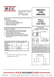 SMBJ5924 datasheet pdf Micro Commercial Components