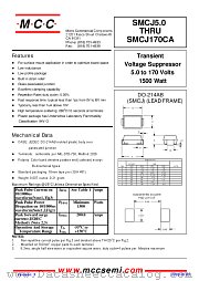 SMCJ58CA datasheet pdf Micro Commercial Components