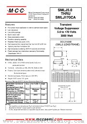 SMLJ58CA datasheet pdf Micro Commercial Components
