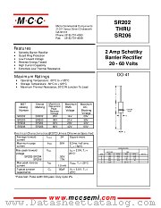 SR203 datasheet pdf Micro Commercial Components