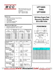 UFT10010 datasheet pdf Micro Commercial Components