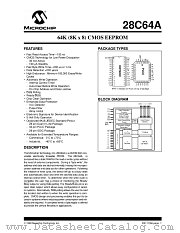 28C64A datasheet pdf Microchip