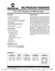 MCP607 datasheet pdf Microchip