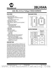 28LV64A datasheet pdf Microchip