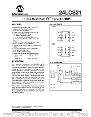 24LCS21 datasheet pdf Microchip