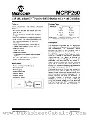 MCRF250 datasheet pdf Microchip