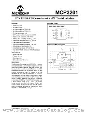 MCP3201 datasheet pdf Microchip
