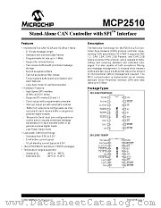 MCP2510 datasheet pdf Microchip