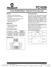 TC1029 datasheet pdf Microchip