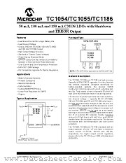 TC1054 datasheet pdf Microchip