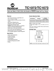 TC1073 datasheet pdf Microchip