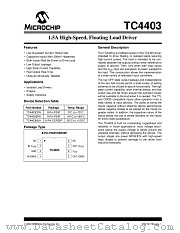 TC4403 datasheet pdf Microchip