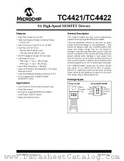 TC4421 datasheet pdf Microchip