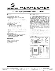 TC4423 datasheet pdf Microchip