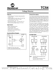 TC54 datasheet pdf Microchip