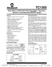 TC1305 datasheet pdf Microchip