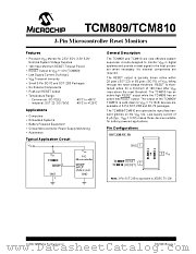 TCM809 datasheet pdf Microchip