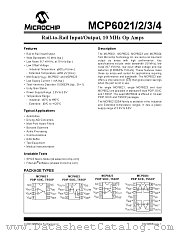 MCP6024 datasheet pdf Microchip