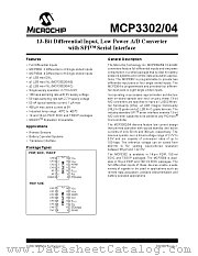 MCP3302 datasheet pdf Microchip