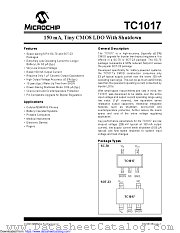 TC1017 datasheet pdf Microchip